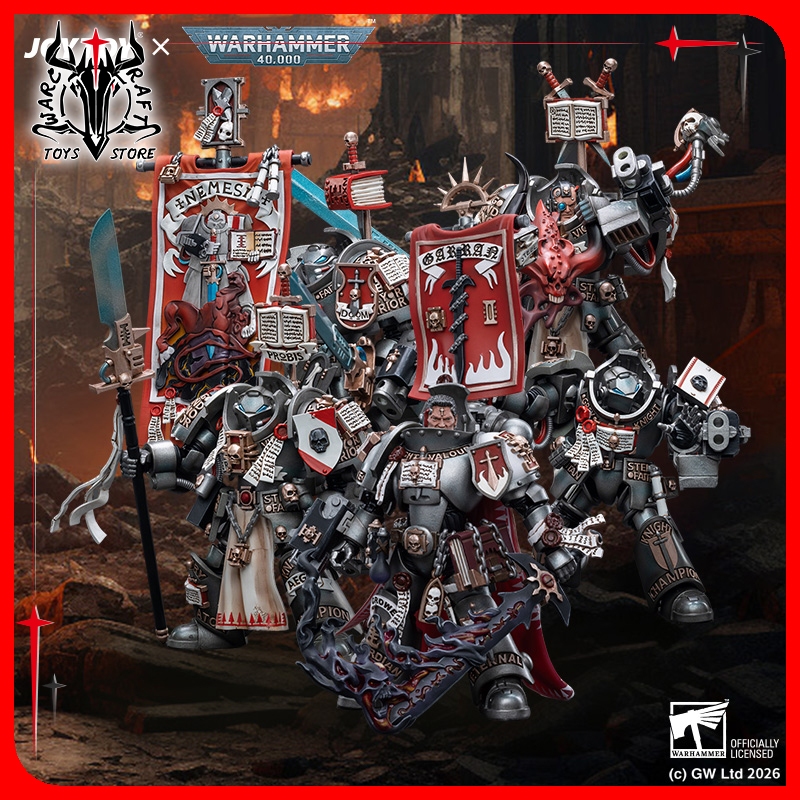 [2026.7] JOYTOY Warhammer 40K Grey Knights Terminator 5-Man Squad 1/18 Action Figure