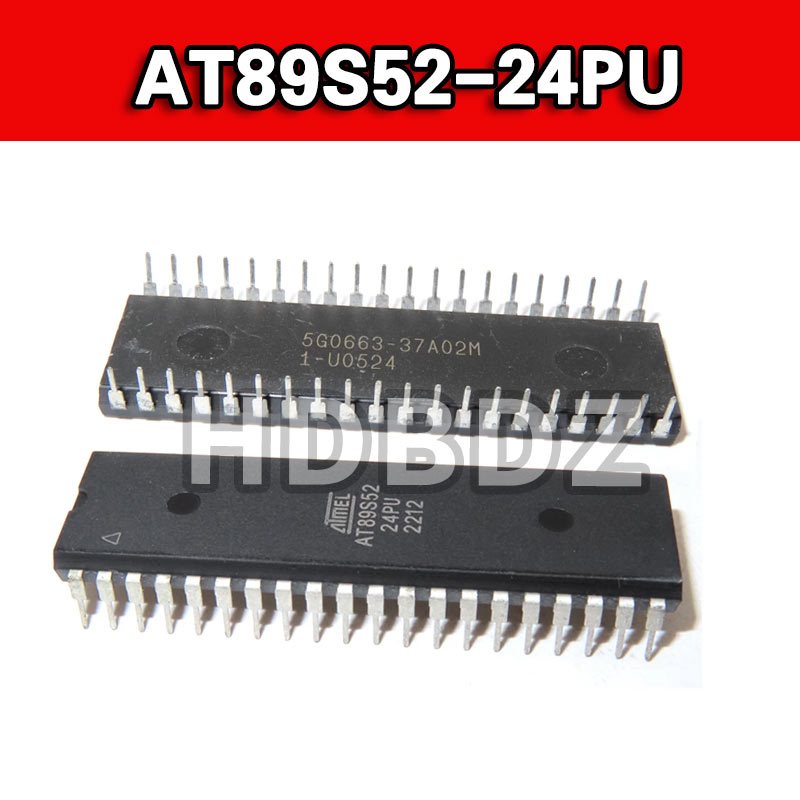 2 ~ 5 ชิ้น AT89S52-24PU AT89S52 8BIT แฟลช Microcontroller ชิป IC MCU DIP40