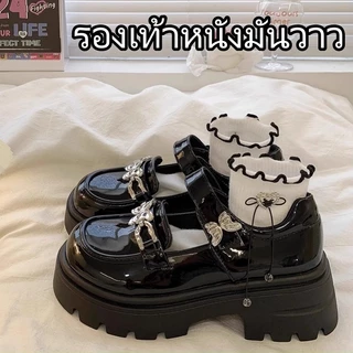 รองเท้าหนังเด็กผู้หญิง ฤดูใบไม้ร่วง Must-Have.Modern Princess Style Design พื้นรองเท้ากันลื่นแบบนุ่ม สบายทุกแมตช์