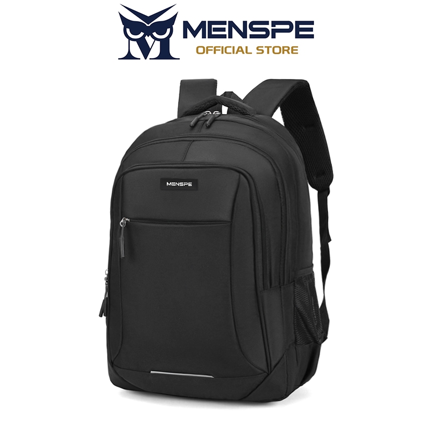 Menspe Mens Backpack กระเป๋าเป้แล็ปท็อปแบบพกพา ผ้า Oxford Business Notebook Bag กระเป๋าเป้สะพายหลังกันน้ํา