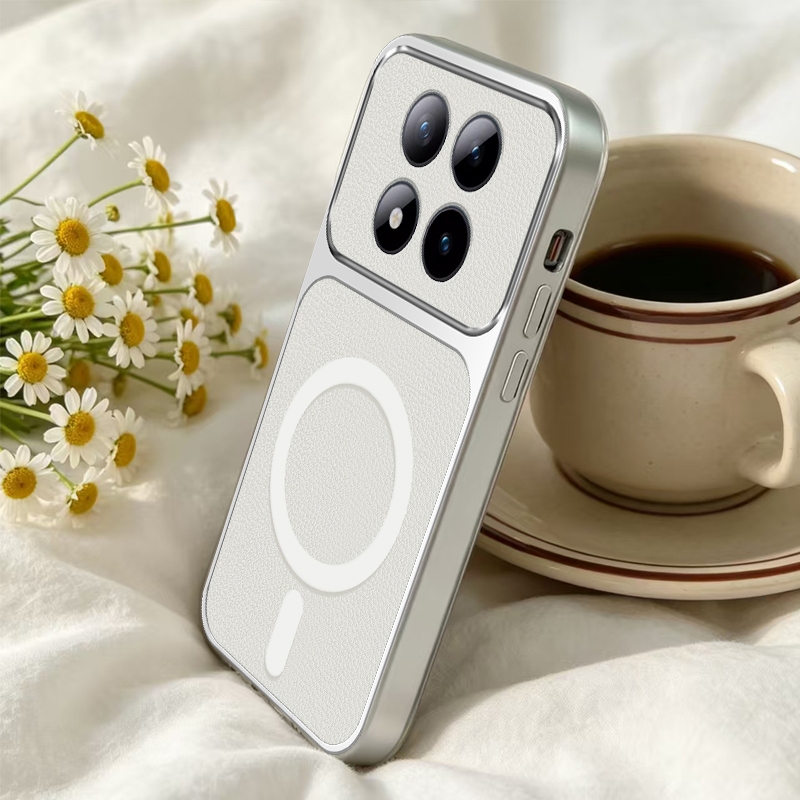 สําหรับ Xiaomi Redmi หมายเหตุ 14 15 Pro + Note15 Pro Plus 4G 5G รูปแบบหนังเคสโทรศัพท์แม่เหล็ก, Anti Fall และ Anti ลายนิ้วมือ High-end แขนป้องกัน, นุ่ม