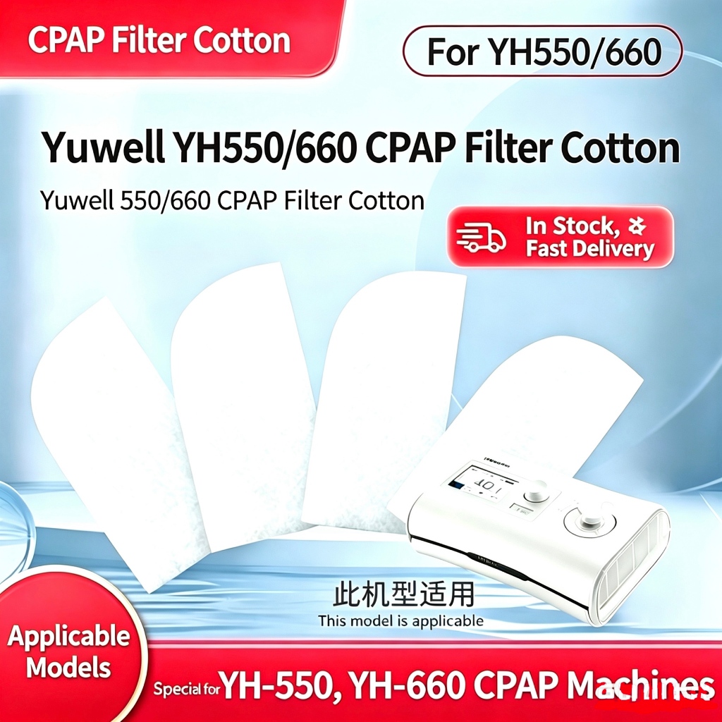 10 ชิ้นYuwell เปลี่ยนตัวกรอง CPAP เข้ากันได้กับ Yuwell YH-550 YH-660 เครื่อง CPAP YH550 YH660