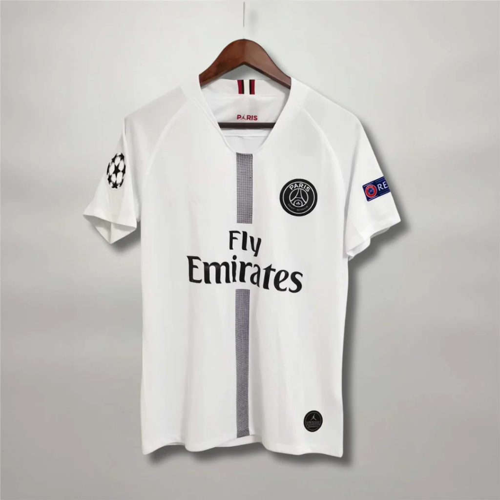 High-quality 2018/19 season BL Paris Saint-Germain Naymar JR #11 Mbappe #7 white retro tracksuit