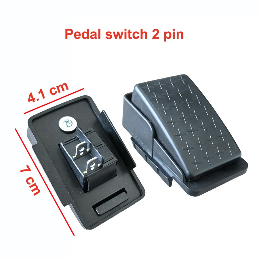 2 Pin 12-Volt 24-Voltเท้าเหยียบสวิทช์อะไหล่สําหรับ Ride บนของเล่นเด็กรถยนต์ไฟฟ้า 6V 12V 24V คันเร่งสวิทช์ Trax Jeep SUV รถบรรทุกรถแทรกเตอร์สีดําซ็อกเก็ต
