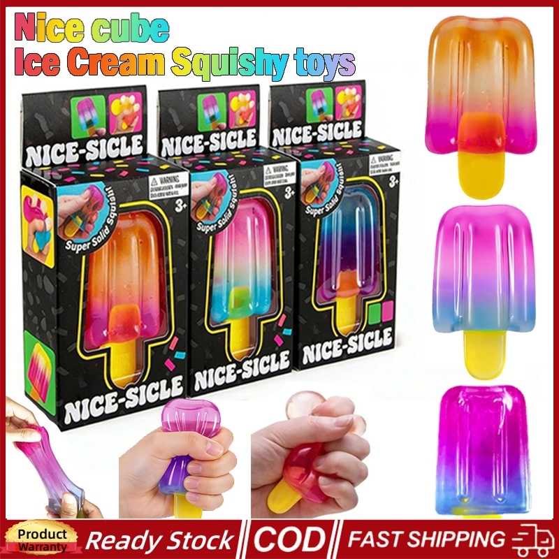 Nice cube ไอศกรีมของเล่น Squishy น่ารักความเครียด resever กับ Super Solid Squishy ของเล่นช้า Rising 