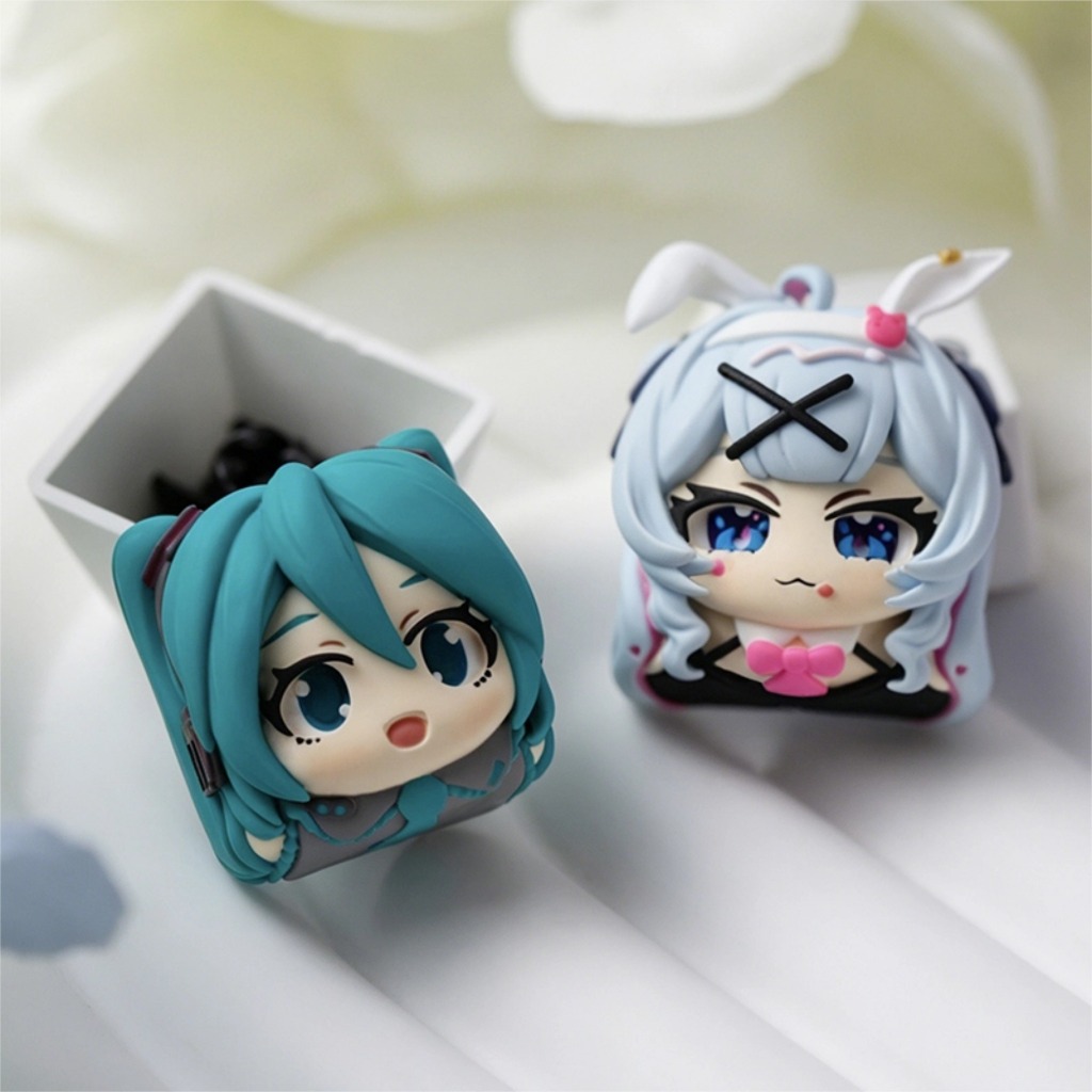 คีย์แคปศิลปะ Hatsune Miku แบบเดี่ยว ออกแบบส่วนตัว สำหรับคีย์บอร์ด