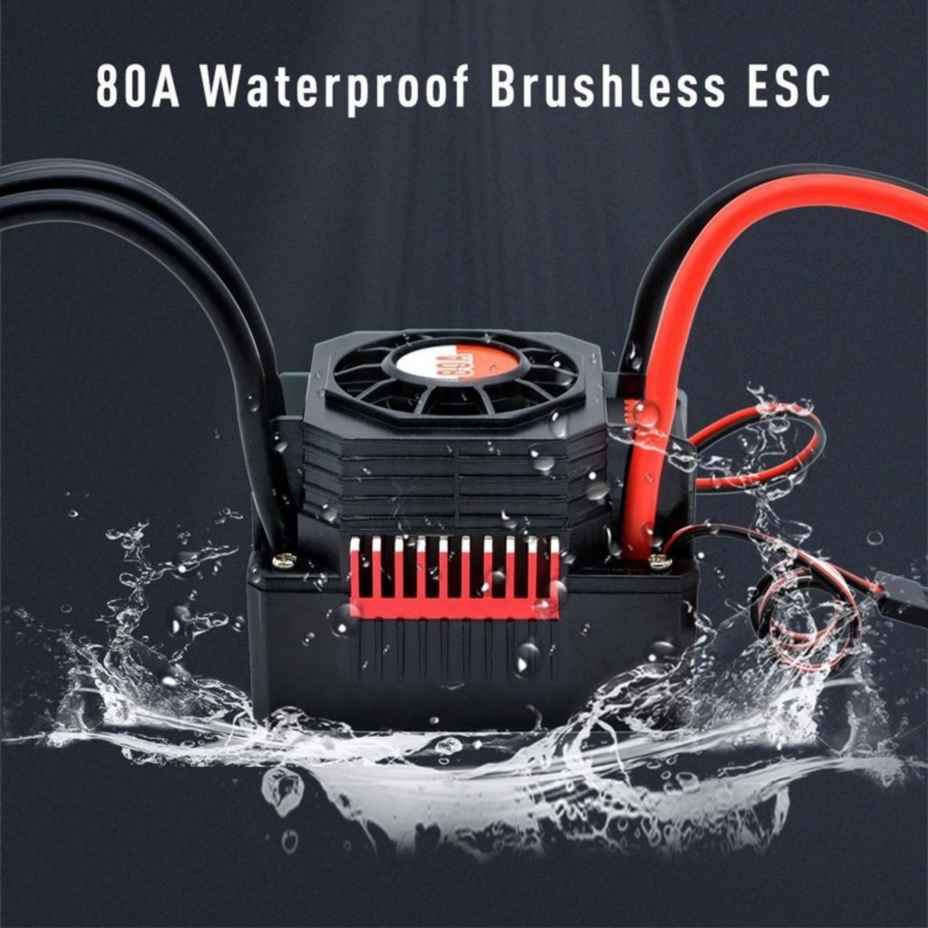 กันน้ํา Brushless ESC 150A 120A 80A 60A 35A สําหรับ 1/8 1/10 1/16 RC รถมอเตอร์