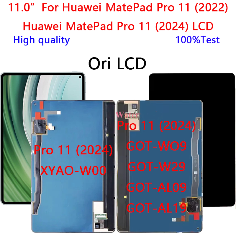 สําหรับ Huawei MatePad Pro 11 (2022) GOT-W09,GOT-W29,GOT-AL09 (2024) XYAO-W00 LCD Touch Screen Digit
