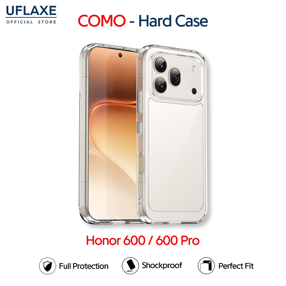 UFLAXE COMO - เคส Honor 600 / Honor 600 Pro - เคสแข็งใสกันเหลืองกันกระแทก เคสโทรศัพท์บางเฉียบป้องกันรอยนิ้วมือ