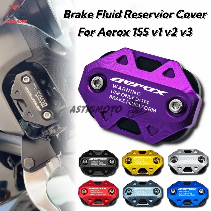 COD สําหรับ YAMAHA AEROX V1 V2 V3 รถจักรยานยนต์ CNC เบรคการใช้น้ํามันหมวก Master ฝาครอบด้านหน้าอ่างเก็บน้ําฝาครอบอุปกรณ์