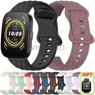 ซิลิโคนอ่อนนุ่มสายรัดระบายอากาศอุปกรณ์เสริมสําหรับ Amazfit Bip 6 5 Unity 3 U Pro S/GTS 4 Mini GTS 3 2