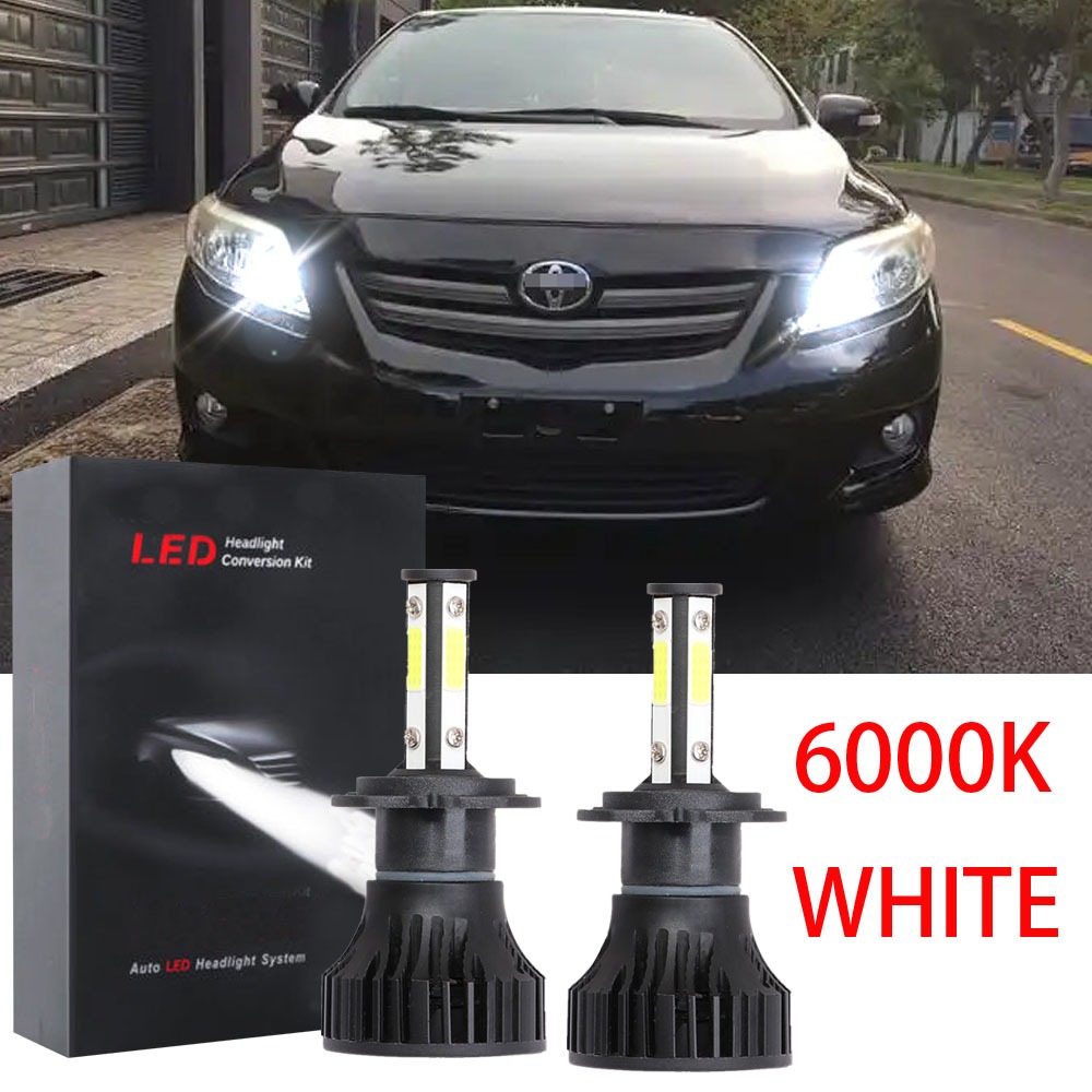 2 ชิ้น DGHSD HGKD GGCC LED สีขาว 6000K หลอดไฟชุดไฟหน้าสําหรับ Toyota Altis(E140) (ปี 2007 - 2012) ไฟ