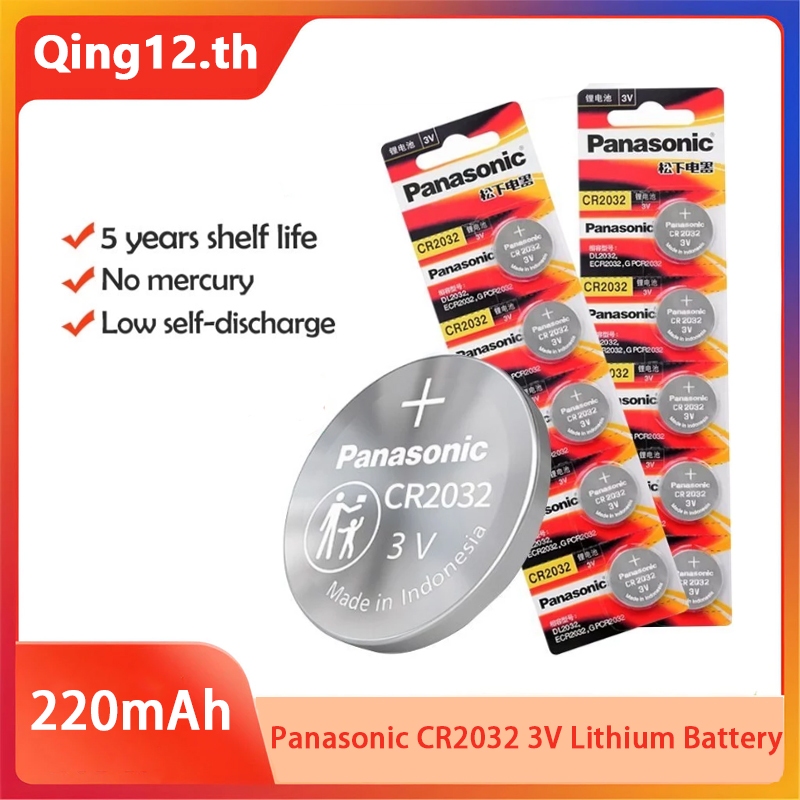 PANASONIC CR2032 CR 2032 แบตเตอรี่ลิเธียม 3V สําหรับนาฬิกาเครื่องคิดเลขนาฬิกา