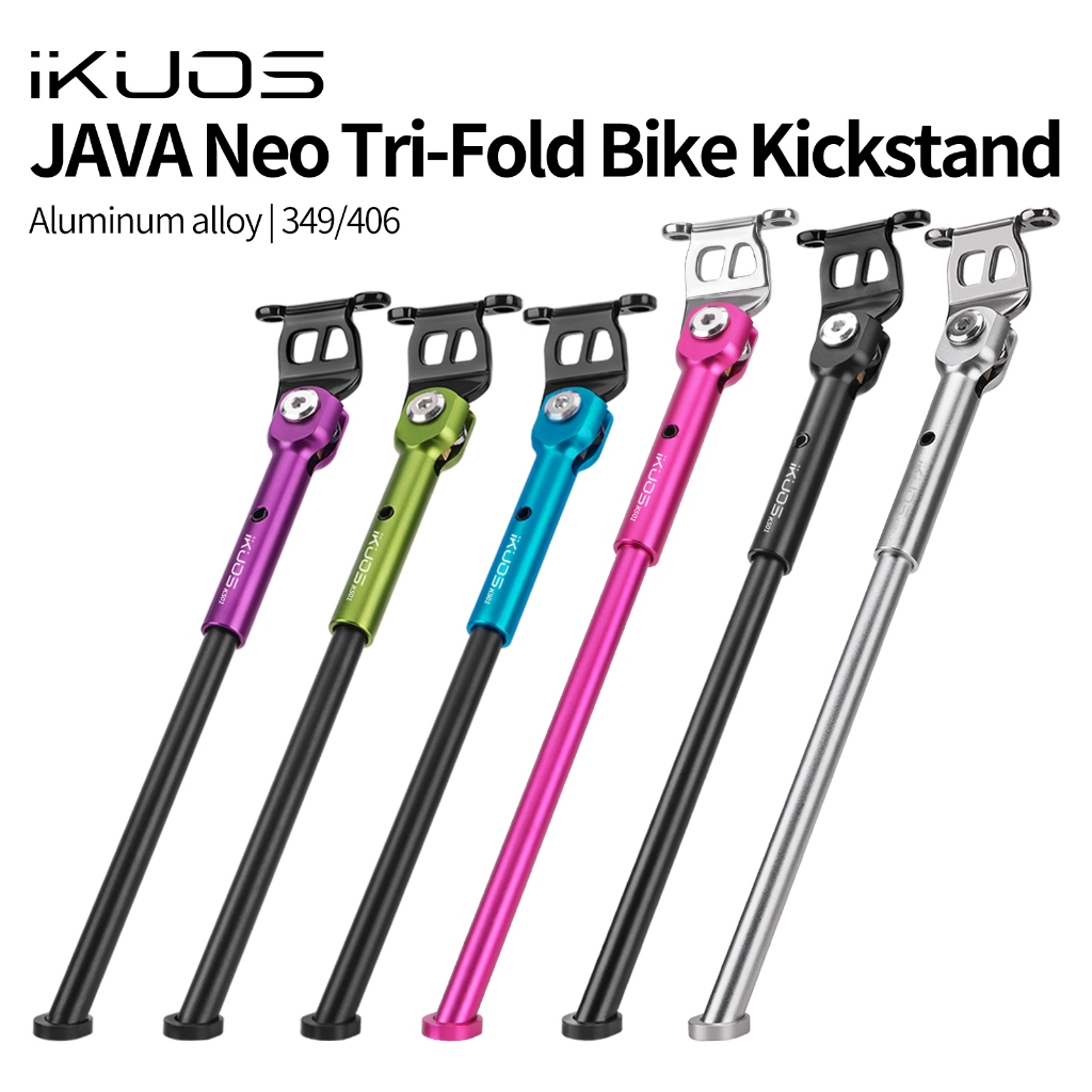 IKOUS KS01 ขาตั้งจักรยานน้ําหนักเบาพิเศษเข้ากันได้กับ JAVA NEO 349 406 จักรยานพับสามพับ