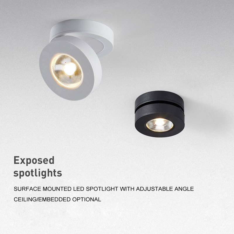 Ultra-thin Light Fixture Light ปรับมุม Led Corridor โคมไฟเพดานผู้ขาย Paved พับโปรเจคเตอร์บรรยากาศแสง