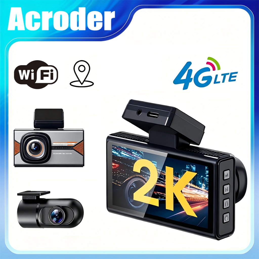 Cider DashCam P82 กล้องติดรถยนต์ 4G กล้องติดรถยนต์อัจฉริยะ ความละเอียด 2K