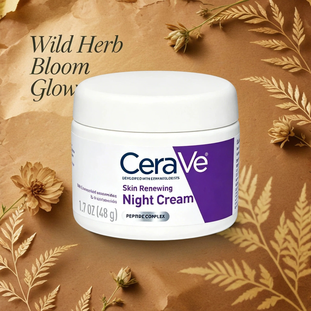 CERAVE ขายร้อนCeraVe Skin Renewing Night Cream 48g, Anti-Aging Moisturizer with Peptide Complex