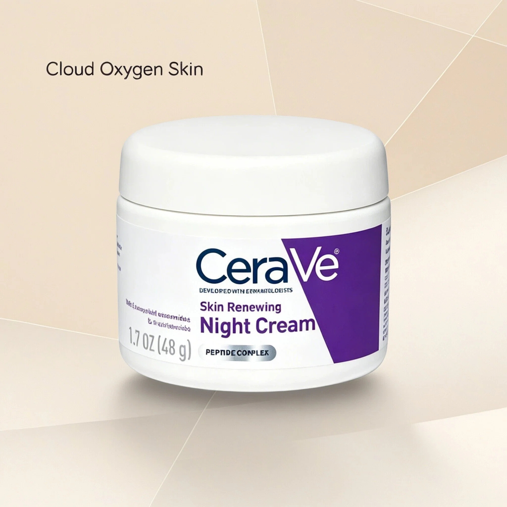 CERAVE ขายร้อนCeraVe Peptide Night Cream 48g, Renewing & Barrier-Repairing Moisturizer