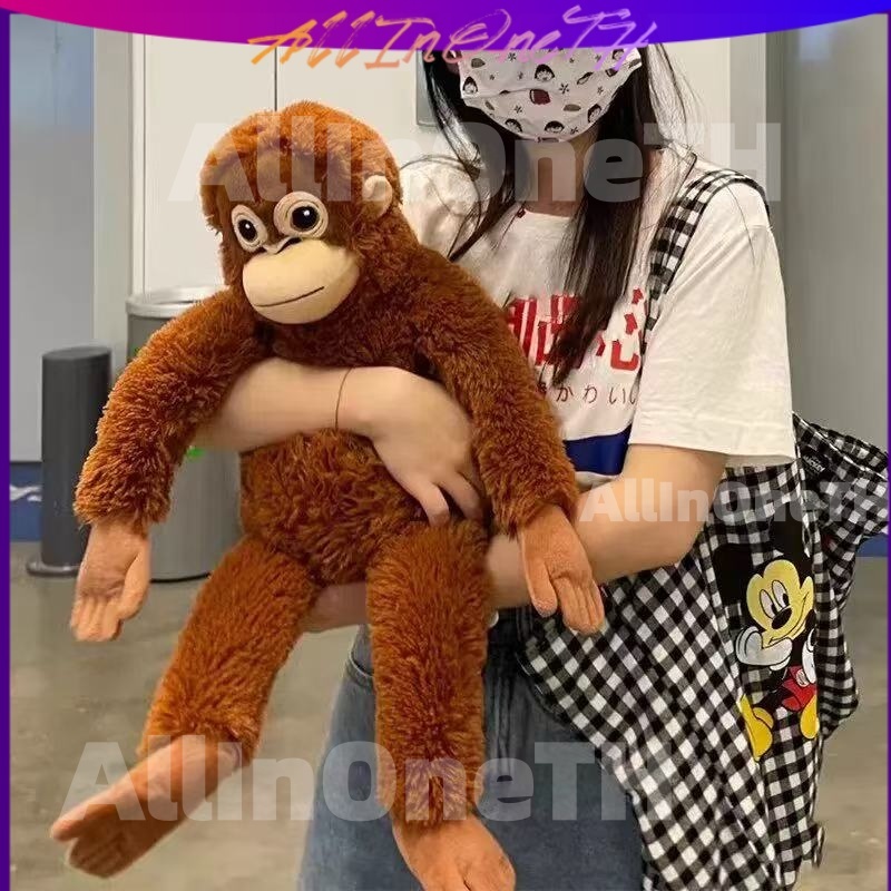 ⚡ พร้อมส่ง ตุ๊กตาลิงผ้ากำมะหยี่สุดน่ารักจาก Yuengger Kuger ตุ๊กตาลิงกอริลลาแขนยาวติดตีนตุ๊กแกสำหรับเด็ก