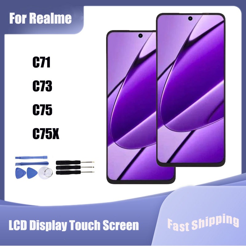 สําหรับRealme C71 C73 C75 C75X 4G 5GจอแสดงผลLCD Touch Screen Digitizerประกอบอะไหล่