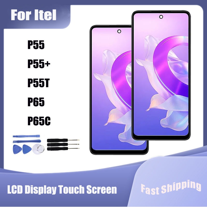สําหรับ Itel P55 P55 + P55T P65 P65C จอแสดงผล LCD Touch Screen Digitizer Assembly Replacement Parts