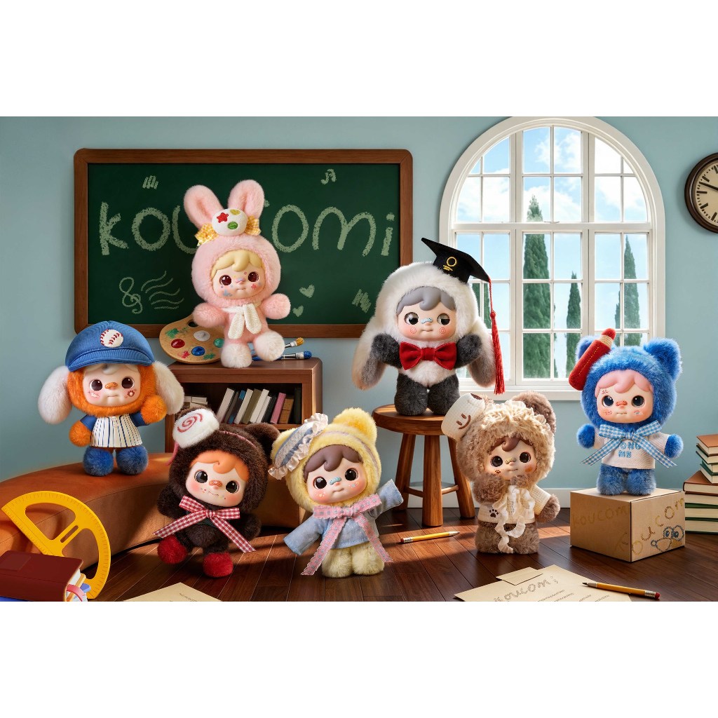 KOUCOMI-I Am The King Blind Box Plush Toys for Kids Boys Gift Girls - ทั้งชุด (6 กล่อง)