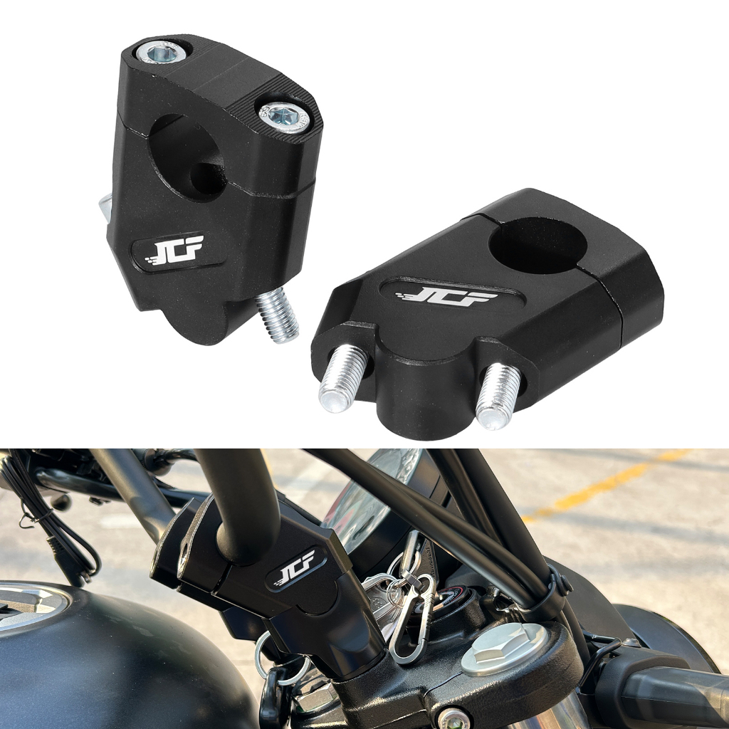 MOTOWOLF 22 มม.28 มม.Handlebar Heightening Riser Bar Clamp Mount Handle Bar Kawasaki MDL3517 MDL3517B ADV SUPER BIKE WMOTO