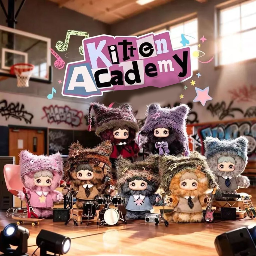 TOPTOY x MayMei-Kitten Academy Series Plush Doll Blind Box ฟิกเกอร์สะสม มพวงกุญแจตุ๊กตาผ้า ของขวัญวันเกิด ของขวัญ 100%ORI