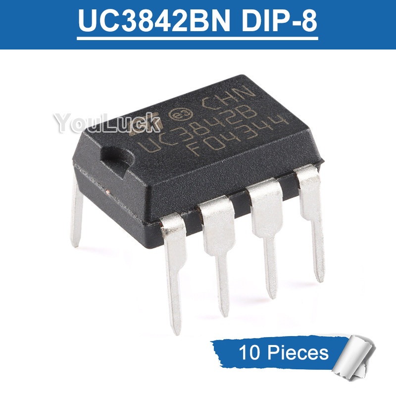 10pcs Original UC3842B UC3842BN DIP-8 PWM Controller ชิป IC ใหม่