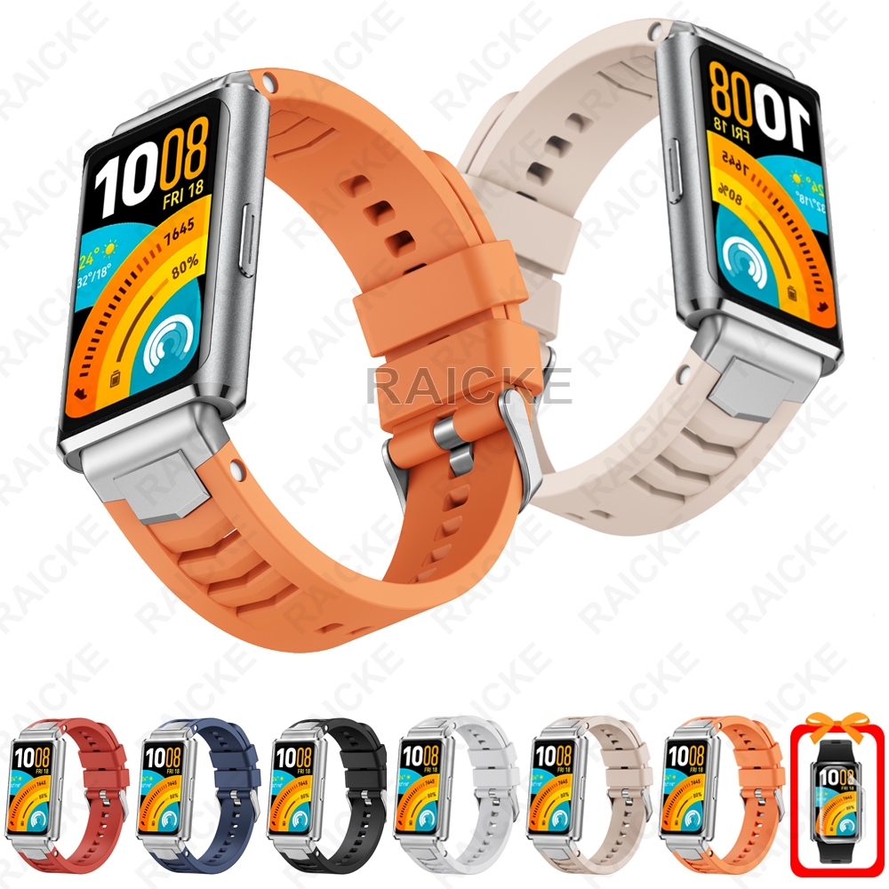 สายรัดซิลิโคนแบบสปอร์ตยางทนทานสําหรับ Huawei Band 11 pro/ Huawei Band 11