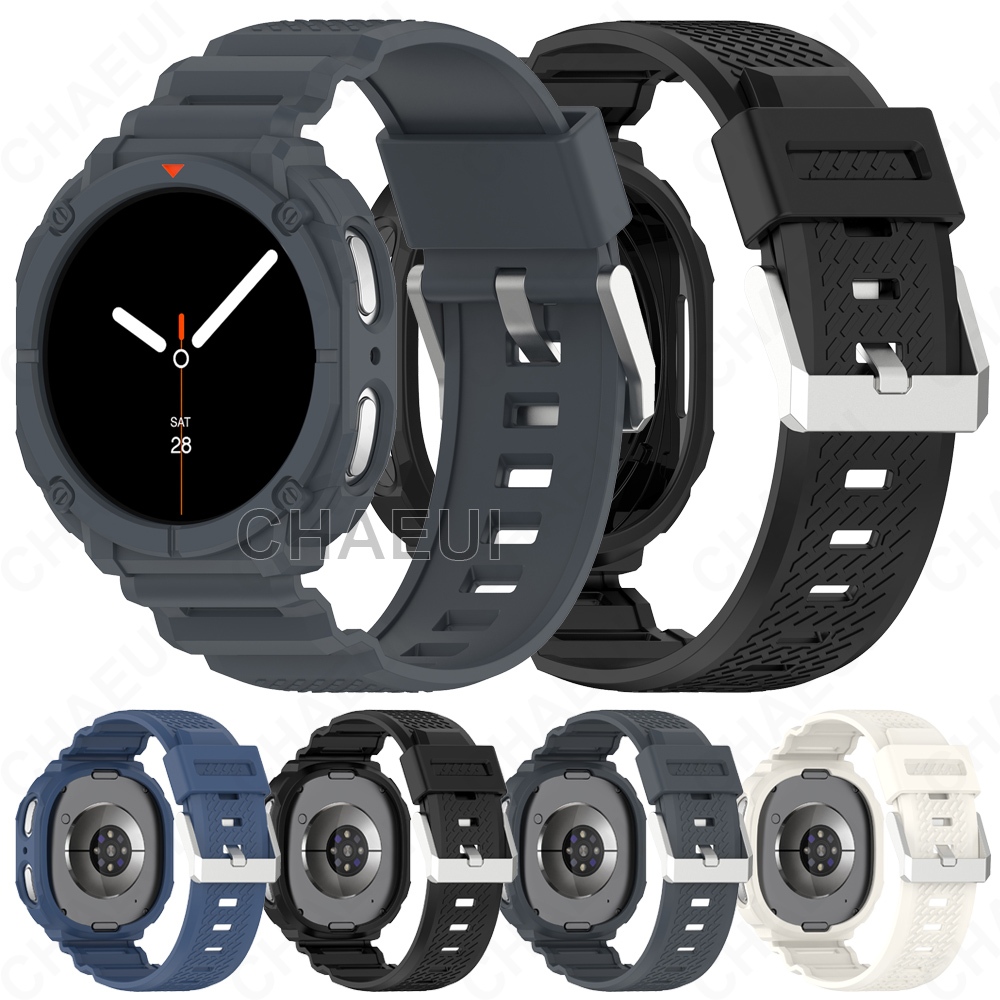 สร้อยข้อมือซิลิโคนทนทานสายรัดห่วงอุปกรณ์เสริมสําหรับ Galaxy Watch 8 44mm 40mm