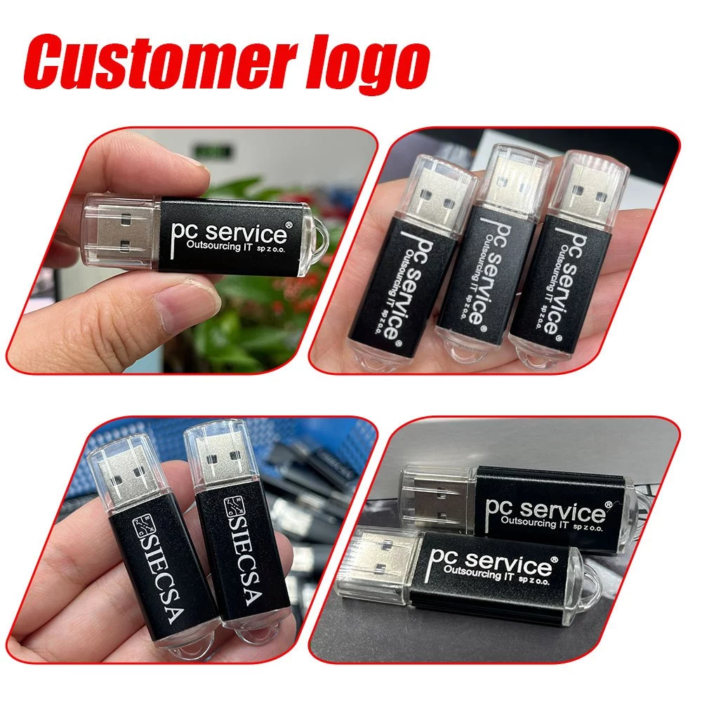USB 2.0 แฟลชไดรฟ์โลหะ 128GB กันน้ําหน่วยความจําแบบพกพา Stick 64GB ไดรฟ์ปากกา 32GB pendrive 16GB 8GB U Disk 4GB thumbnail 4