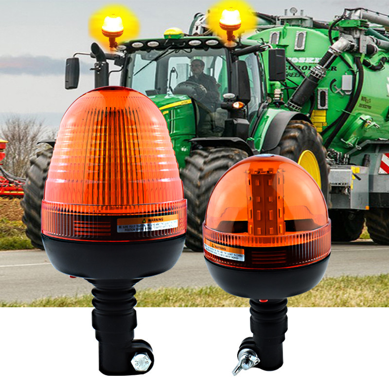 ยืดหยุ่น Mount Amber รถแทรกเตอร์ Agricultura Deere Strobe ไฟเตือน Beacon กระพริบสัญญาณฉุกเฉินสําหรับรถบรรทุก Trailer ราคาถูก Shopee Lazada