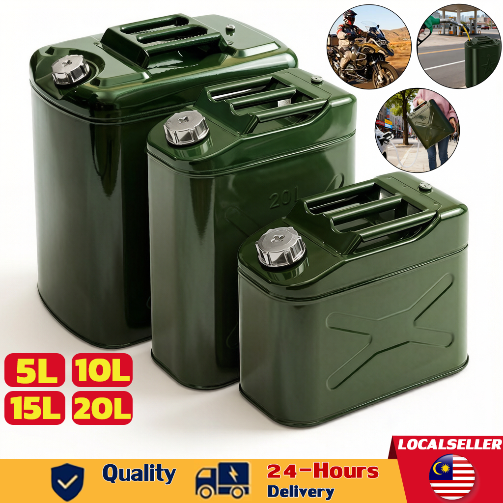 ⛽ พร้อมส่ง ⛽ถังน้ำมันสำรอง5/10/15/20 ลิตร(เบนซิน / ดีเซล) แกลลอนน้ำมัน แกลลอนน้ำมันเชื้อเพลิงสำรอง พร้อมสายยางเติมน้ำมันอลูมิเนียม