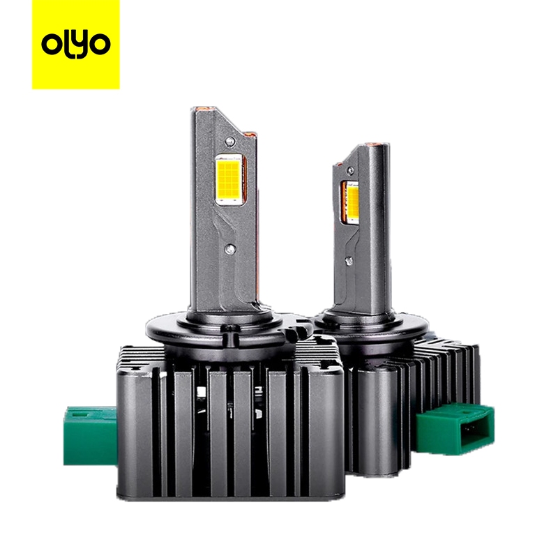 OLYO ประเทศไทย 24 ชั่วโมง LED ไฟหน้า D1R D2R D3R D4R D1S D2S Canbus LED Turbo HID Xenon หลอดไฟสามหลอ