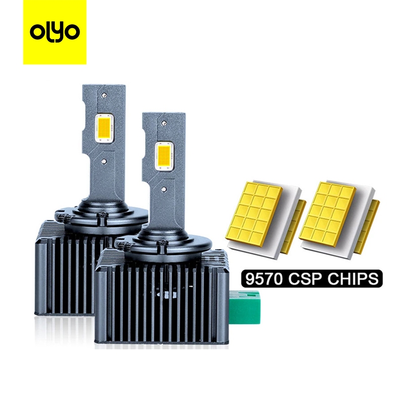 OLYO Thailand 24 ชั่วโมง ไฟหน้ารถ LED Canbus ข้อผิดพลาดฟรี รุ่น D1S D2S D3S D4S และ D5S, 6000K หลอดไ