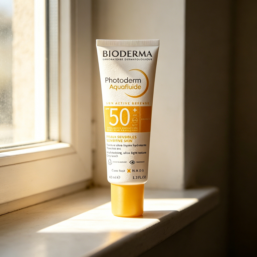 Bioderma Photoderm Aquafluide SPF50+ Sunscreen 40ml, ครีมกันแดดให้ความชุ่มชื้นสดชื่นสําหรับผิวแพ้ง่า