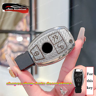 Mercedes-Benz AMG GLA200 ฝาครอบกุญแจ GLC GLE CLA Benz ABCES เคสกุญแจรถ W204 W205 W176 W246 GLK CLS A180 B200 C200 keyless พวงกุญแจรถ