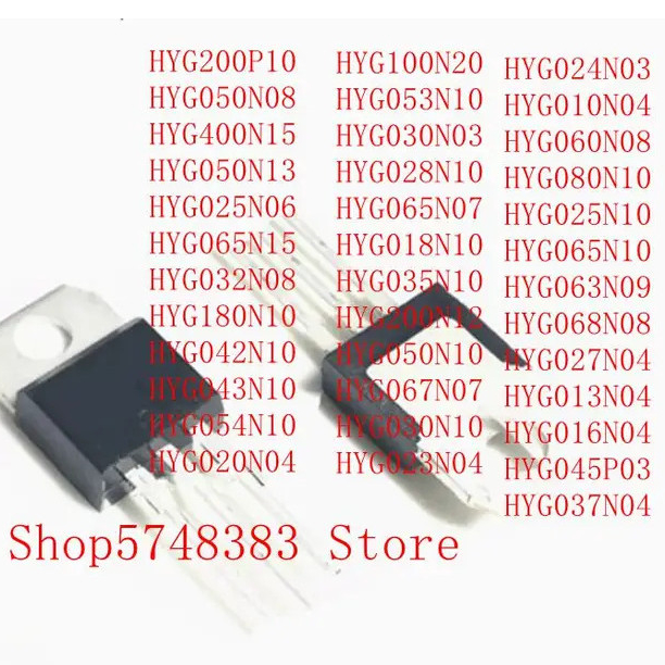 5PCS HYG024N03 HYG010N04 HYG060N08 HYG080N10 HYG025N10 HYG065N10 HYG063N09 HYG068N08 HYG027N04 HYG02