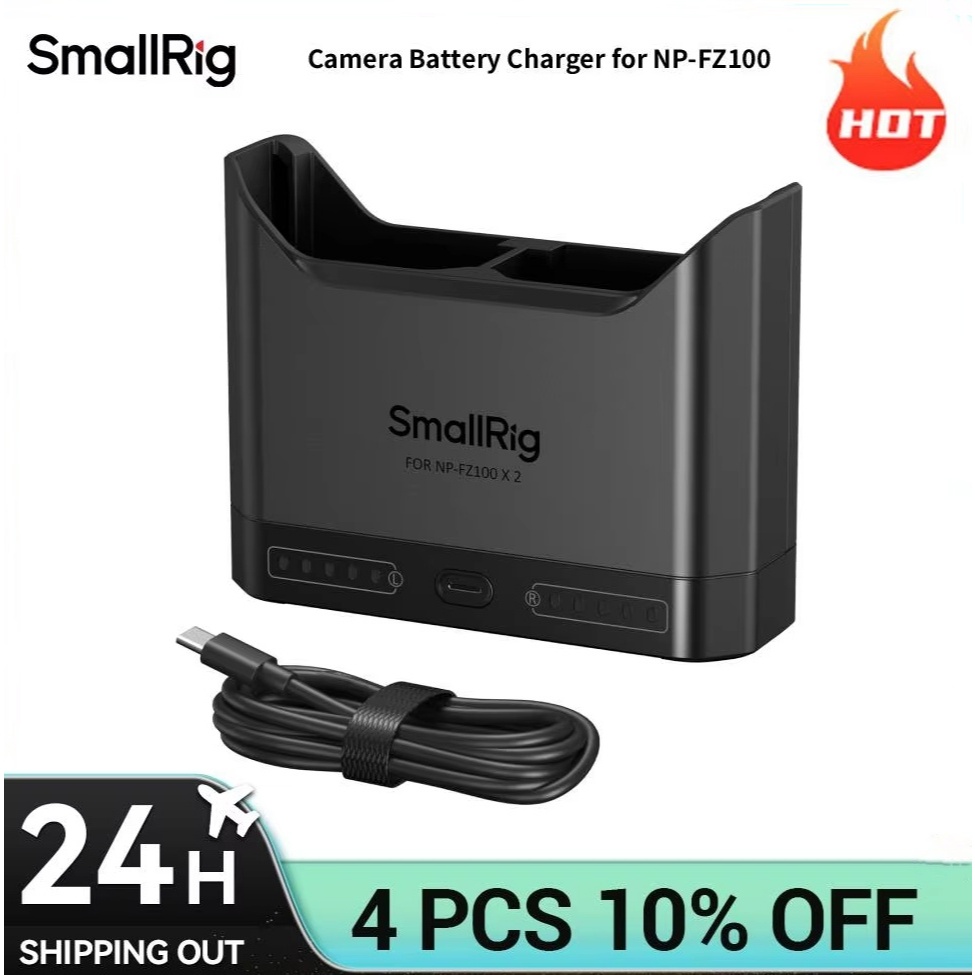 SmallRig แบตเตอรี่กล้องสําหรับ Sony NP-FZ100 แบตเตอรี่ USB-C Fast-Charging Port สมาร์ทความปลอดภัยป้องกัน 5489