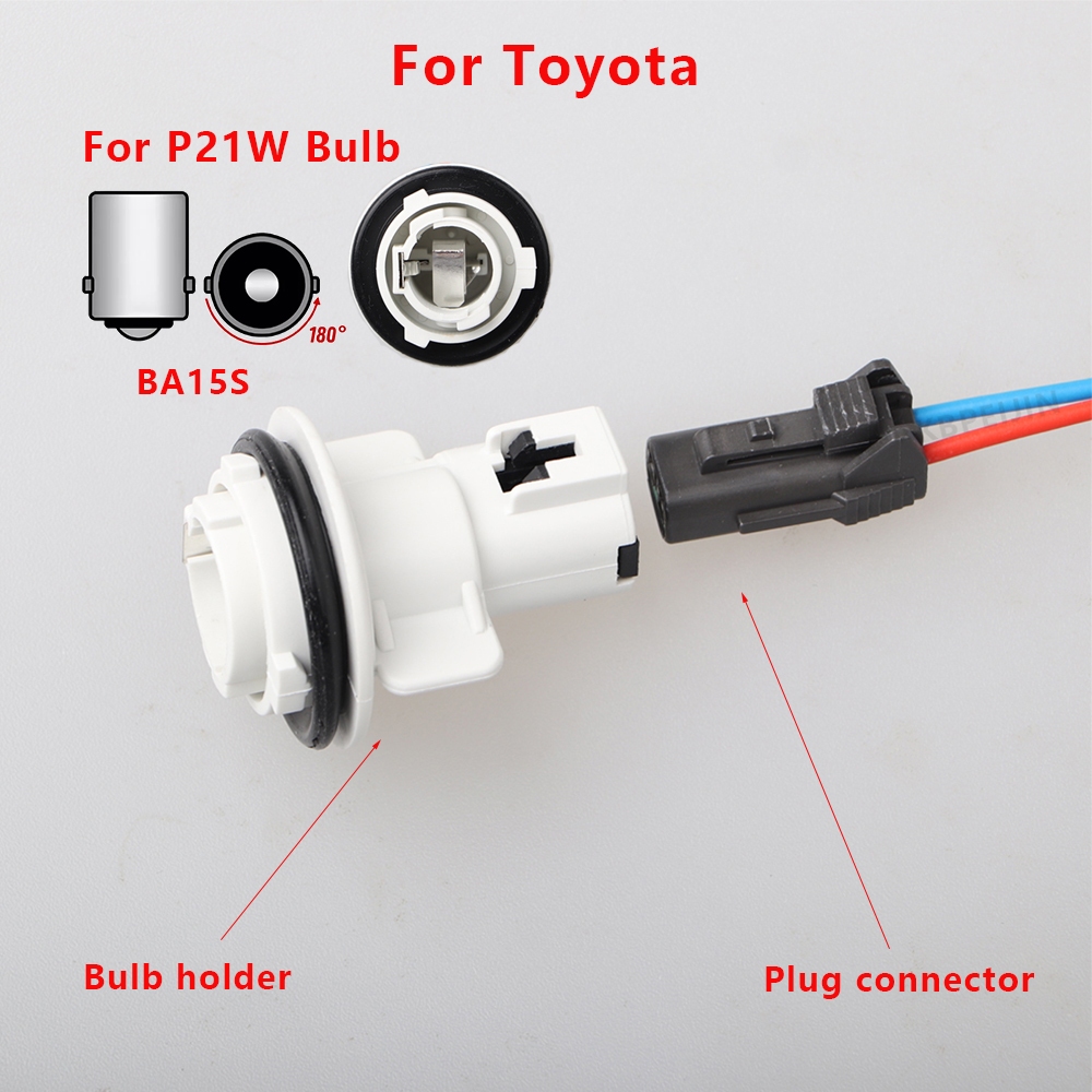 BA15S P21W ที่วางหลอดไฟสําหรับ Toyota ไฟเลี้ยวหน้า ขั้วต่อไฟ