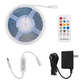 💡 [สต็อกไทย] ไฟเส้น LED COB CCT 24V (608 LED/m) ปรับสีได้ 2700K-6500K แสงเนียน ไร้จุดมืด หรี่ไฟได้ ไฟซ่อนฝ้าเกรดพรีเมียม ✨🔥