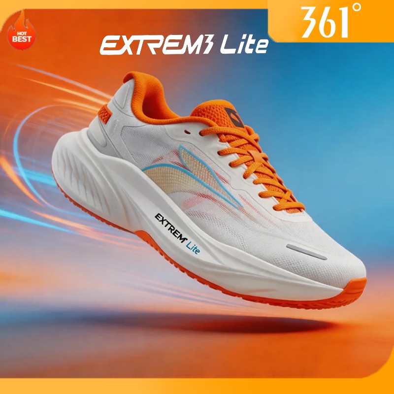 【จัดส่งจากกรุงเทพฯ】361 Degrees 1/2 Run 2.0 Running Shoes องศา รองเท้าวิ่งผู้ชาย รองเทา้ผา้ใบ ออกแบบระบายอากาศและเบา Rebound