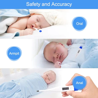1 PC เครื่องวัดอุณหภูมิดิจิตอลคุณภาพดี Clinical Oral Underarm Rectal Test เด็กผู้ใหญ่ Fever อุณหภูมิ Basal hard Tip Termometer