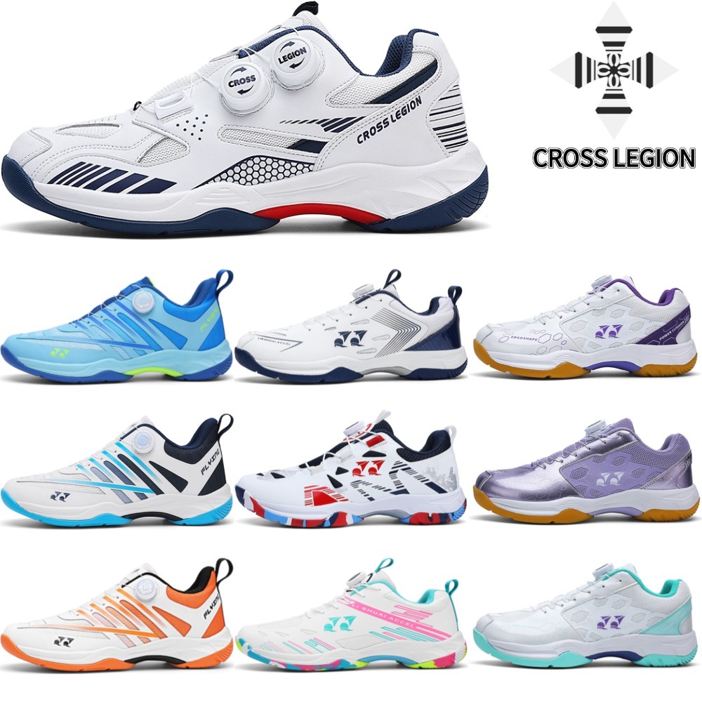 CROSS LEGION รองเท้ากีฬา รองเท้าแบดมินตัน ผู้ชายผู้หญิง สีฟ้า สีน้ําเงินเข้ม สำหรับ EU37-43