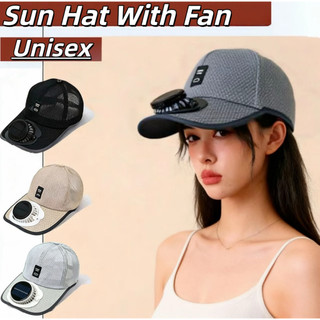 Solar Rechargeable Fan Hat Adult Breathable Fishing Sunshade Net Hat Men Women Summer Outdoor Sunscreen Peaked Cap