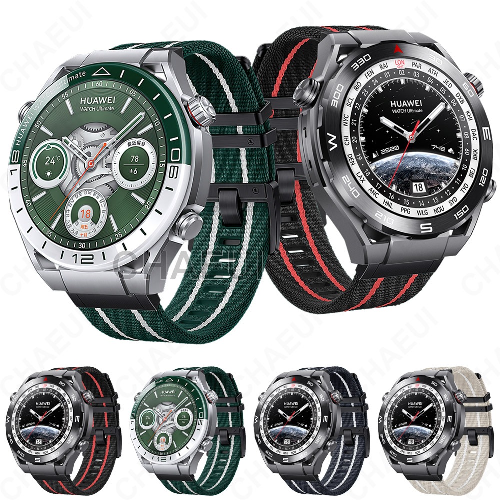อุปกรณ์เสริมสร้อยข้อมือแบบถักสายไนลอนสําหรับ Huawei Watch GT6 Pro GT5 GT4 46mm / Ultimate 2