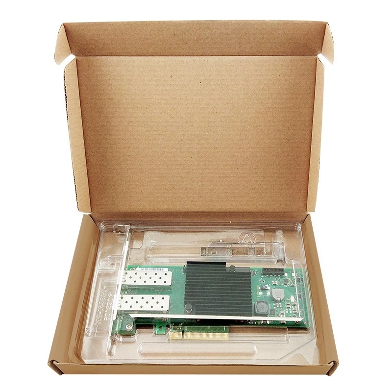 ใหม่ Dell Intel X710-DA2 10Gb Ethernet 2 พอร์ตอะแดปเตอร์เครือข่าย Del 540-BBIX Y5M7N 5N7Y5 X710BM2 ก