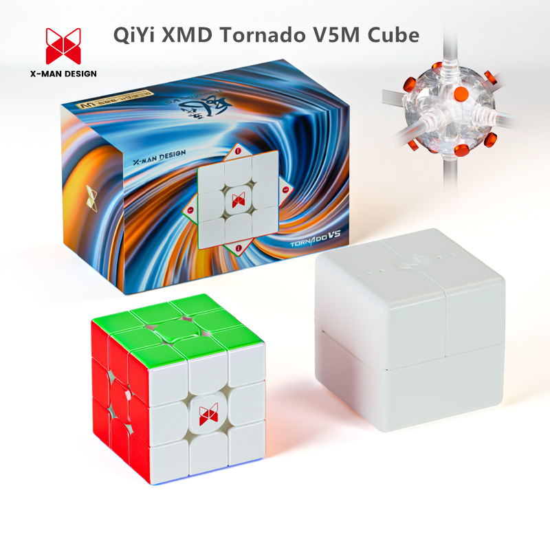 QiYi XMD Tornado V5M Pioneer รุ่น 3x3x3 Magnetic Maglev Ballcore UV Cube Tornado V5 Flagship รุ่น Su