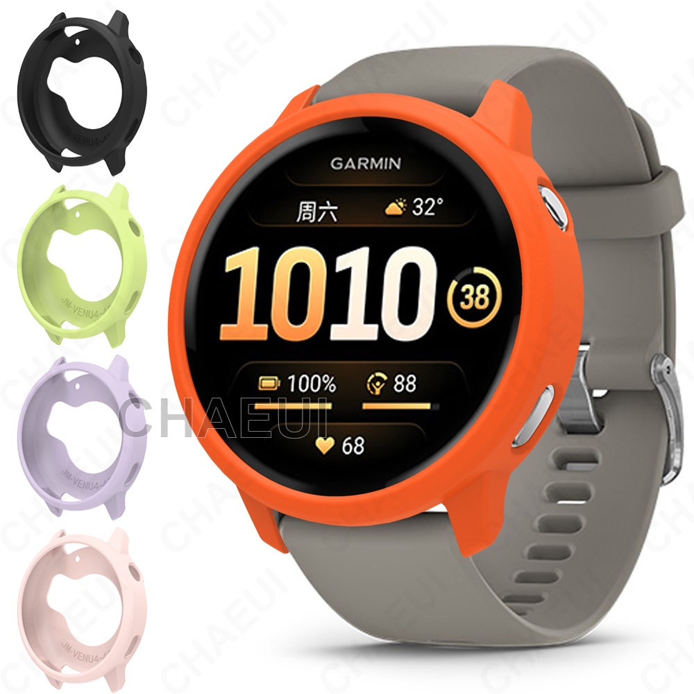 ป้องกันหน้าจอเคสซิลิโคนอุปกรณ์เสริมสําหรับ Garmin Venu 4 45mm 41mm